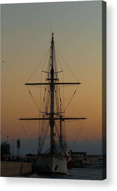 1987 Acrylic Print featuring the photograph S S V Corwith Cramer in Key West by Ed Gleichman