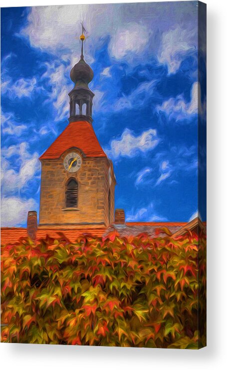 St. Jakobus Acrylic Print featuring the photograph St. Jakobus - Hahnbach by Shirley Radabaugh