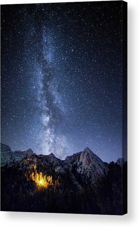 Scenics Acrylic Print featuring the photograph Stars Of Alabama Hills by Mos-photography