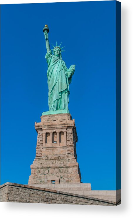 Statue Of Liberty Acrylic Print featuring the photograph Statue of Liberty by Chris McKenna