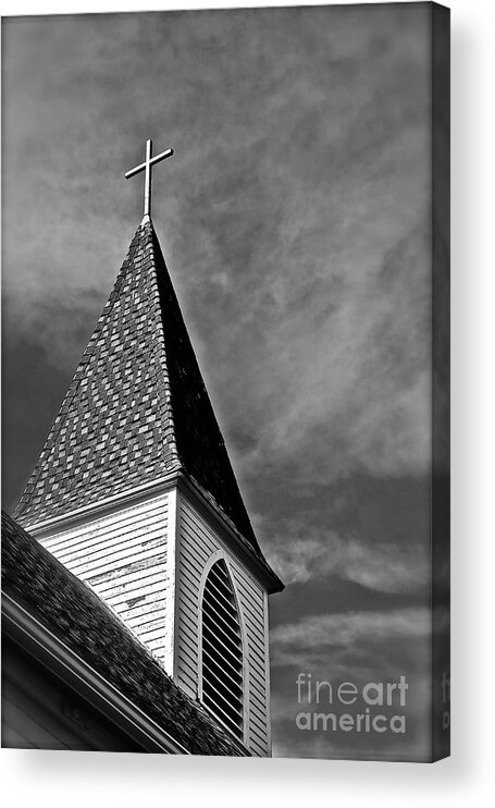 Church Acrylic Print featuring the photograph Steeple by Linda Bianic