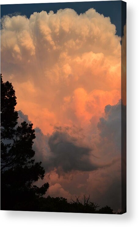 Cloud Acrylic Print featuring the photograph Storm At Sundown by Deena Stoddard