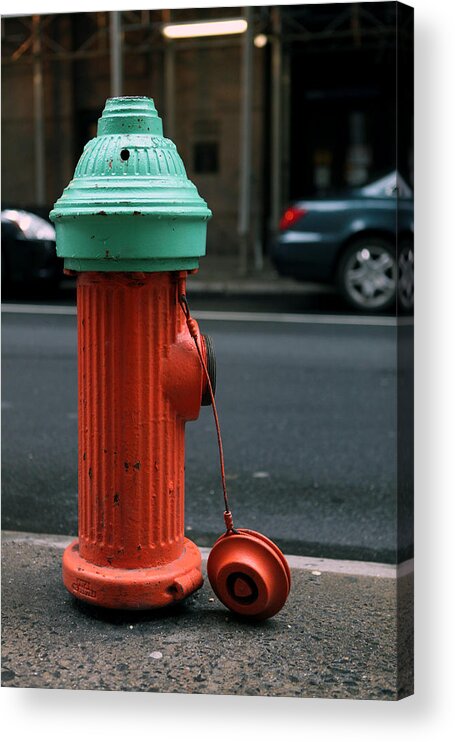 05.19.13_a Acrylic Print featuring the photograph Street Hydrant by Dorin Adrian Berbier