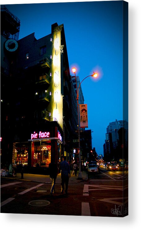 Night Acrylic Print featuring the photograph Streets by Cate Rubin