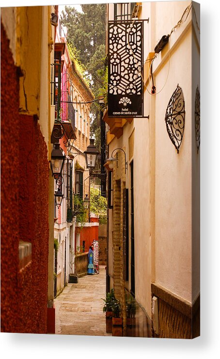 Seville Acrylic Print featuring the photograph Streets of Seville #10 by AM FineArtPrints