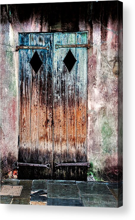 Doors Acrylic Print featuring the photograph Stressed Door by Christopher Holmes