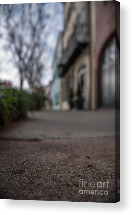 Rainbow Row Acrylic Print featuring the photograph Strolling Along by Dale Powell