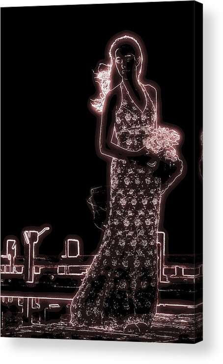 Pose Acrylic Print featuring the photograph Glowing Bride by Leticia Latocki