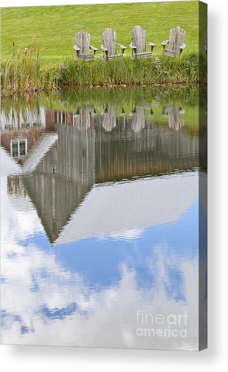 Summer Acrylic Print featuring the photograph Summertime Reflections by Alan L Graham