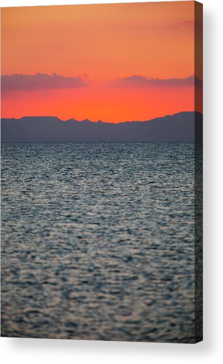Tranquility Acrylic Print featuring the photograph Sunset Or Sunrise Seascape by Anna Henly
