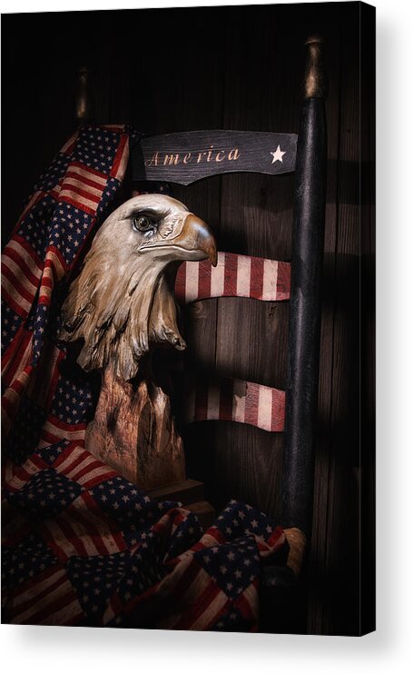 America Acrylic Print featuring the photograph Symbol of America Still Life by Tom Mc Nemar