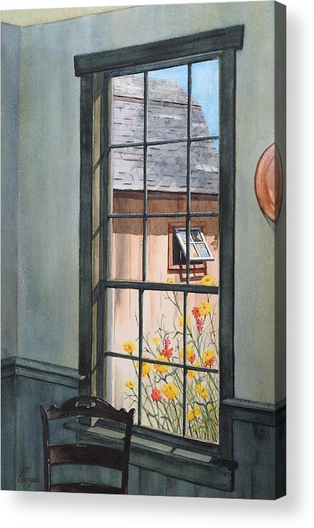 Window Acrylic Print featuring the painting Take Me Outside by Joseph Burger