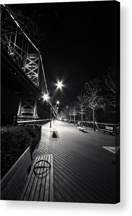Philly Acrylic Print featuring the photograph Take the walk. by Rob Dietrich
