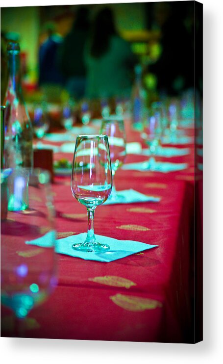Wine Acrylic Print featuring the photograph Tasting in Red by Kent Nancollas