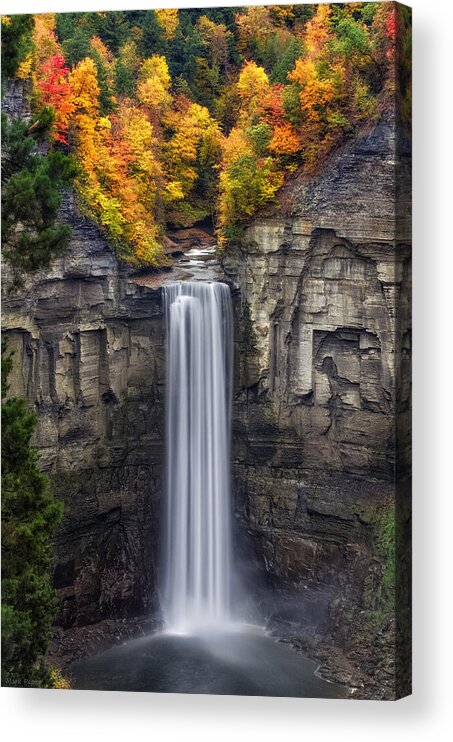 Taughannock Falls Acrylic Print featuring the photograph Taughannock by Mark Papke