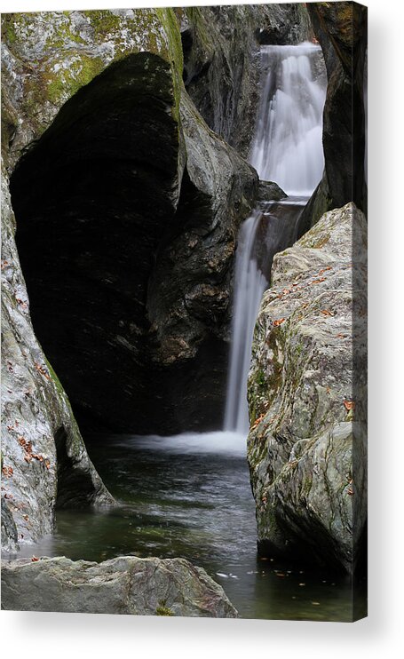 Vermont Acrylic Print featuring the photograph Texas Waterfalls of Vermont by Juergen Roth