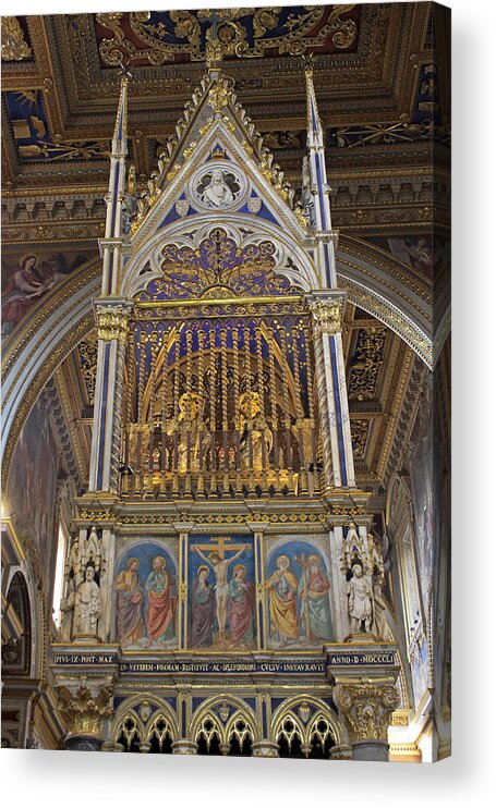 Rome Acrylic Print featuring the photograph The basilica of Saint John Lateran by Tony Murtagh