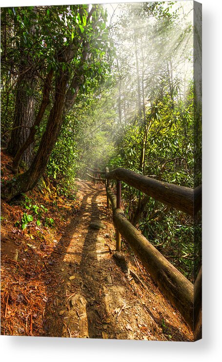 Appalachia Acrylic Print featuring the photograph The Benton Trail by Debra and Dave Vanderlaan