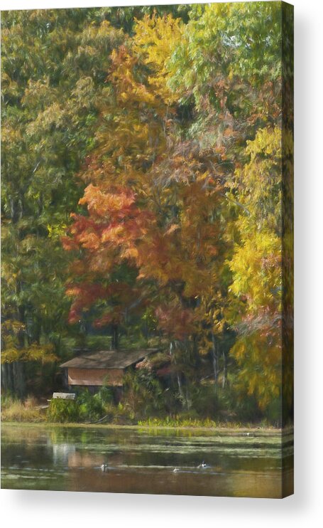 Weston Acrylic Print featuring the photograph The Cabin at Cherry Brook by Jean-Pierre Ducondi