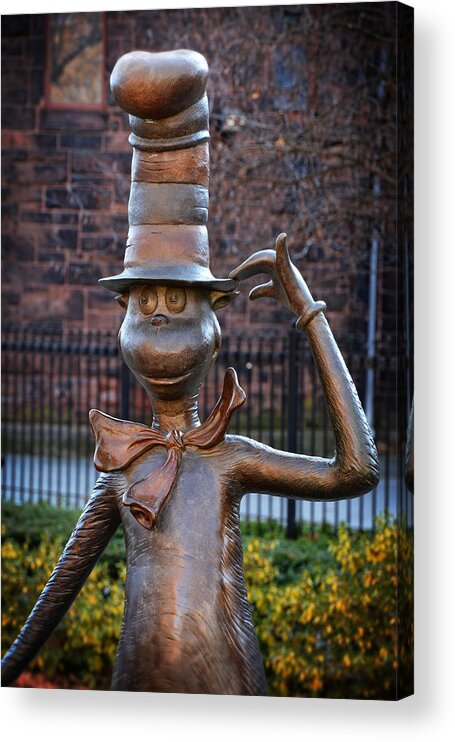 Statue Acrylic Print featuring the photograph The Cat in the Hat by Mike Martin