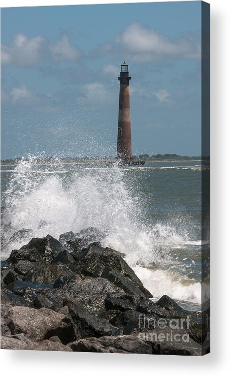 Morris Island Lighthouse Acrylic Print featuring the photograph The Changing Tides by Dale Powell