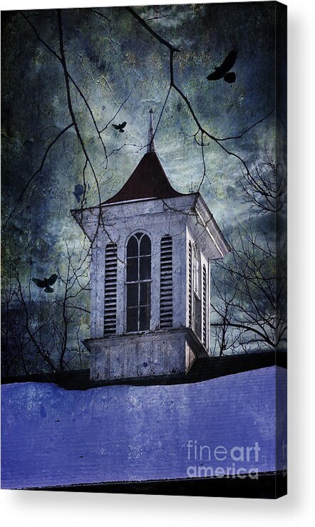 (snow Or Snowing) Acrylic Print featuring the photograph The Cupola by Debra Fedchin