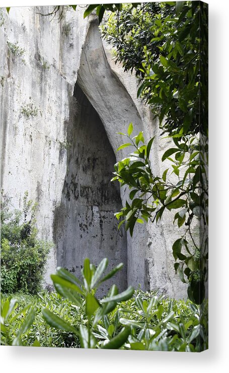 Ear Acrylic Print featuring the photograph The Ear of Dionysius by Donato Iannuzzi