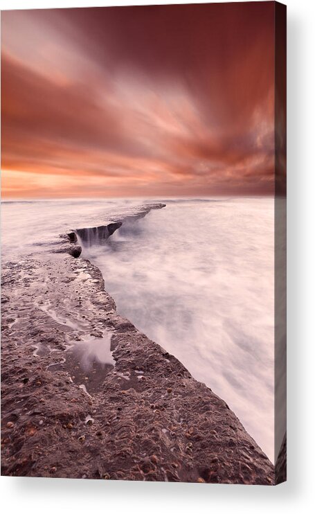 Beach Acrylic Print featuring the photograph The edge of earth by Jorge Maia