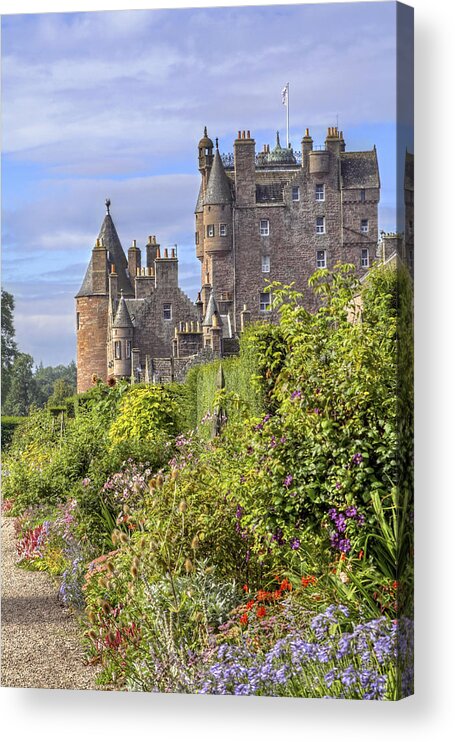 Scotland Acrylic Print featuring the photograph The Garden of Glamis Castle by Jason Politte