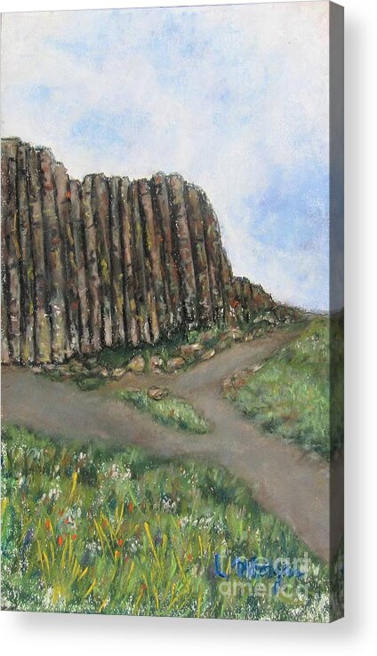 Giant's Causeway Acrylic Print featuring the painting The Giant's Causeway by Laurie Morgan