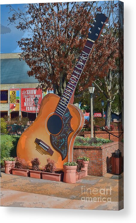 Entertainment Acrylic Print featuring the photograph The Grand Ole Opry by Donna Greene
