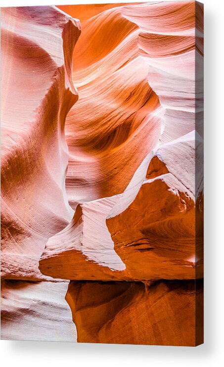 Antelope Canyon Acrylic Print featuring the photograph The Hidden Passageway by Jason Chu