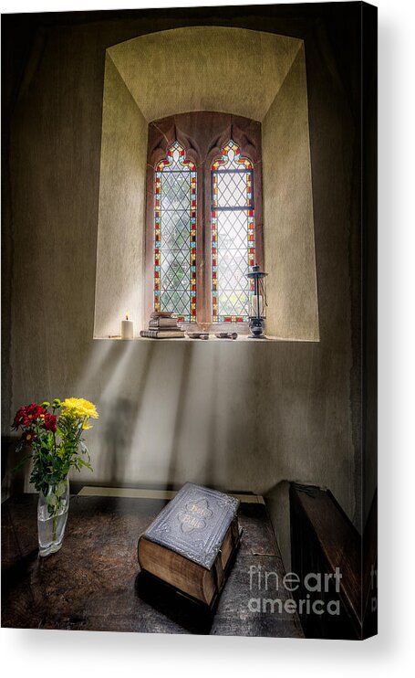 British Acrylic Print featuring the photograph The Holy Bible by Adrian Evans