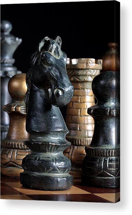 Games Acrylic Print featuring the photograph The Knights Challenge by Joe Kozlowski