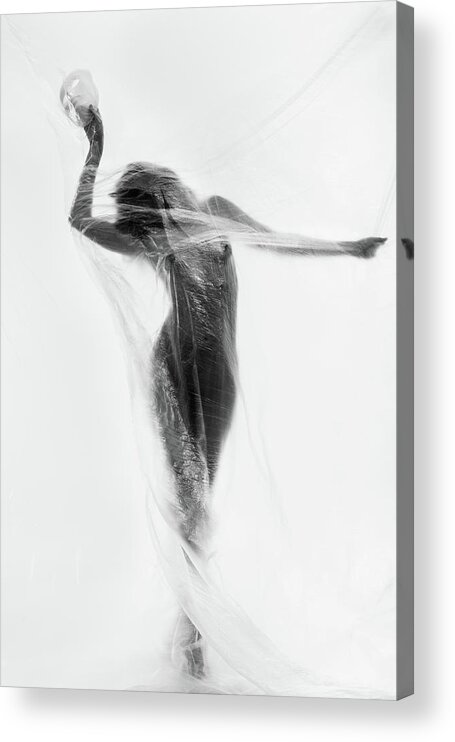 Fine Art Nude Acrylic Print featuring the photograph The Mask Dance by Patrick Odorizzi