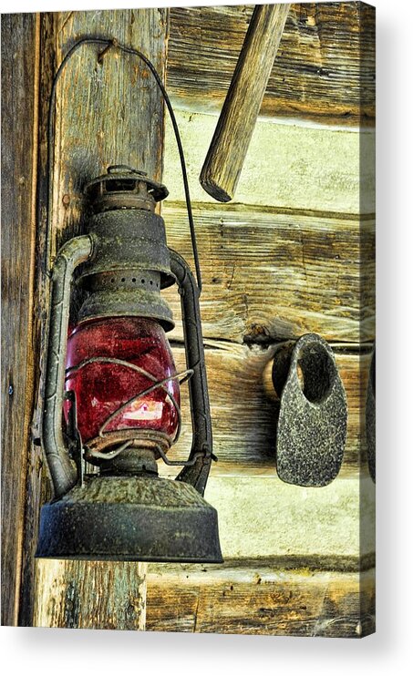 Still Life Acrylic Print featuring the photograph The Porch Light by Jan Amiss Photography