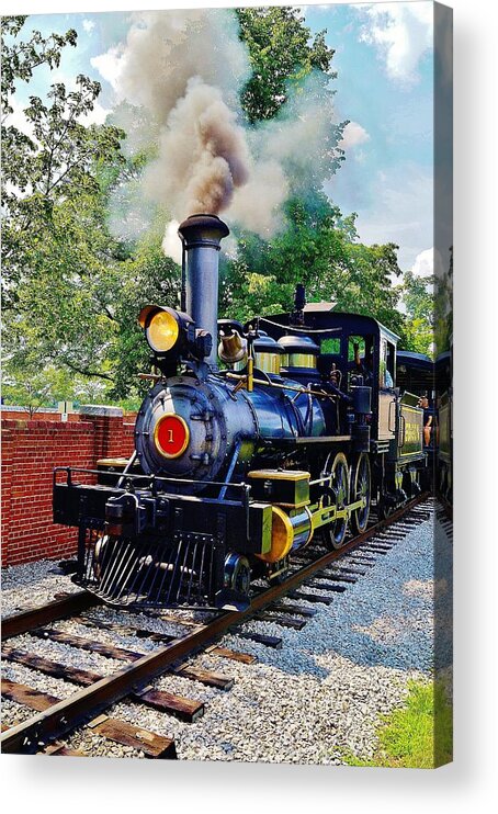 Train Acrylic Print featuring the photograph The RxR at Greefield Village by Daniel Thompson