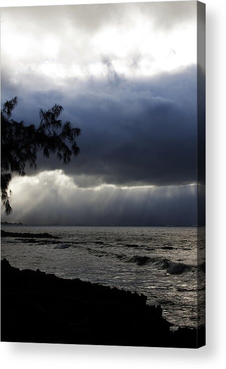 Clouds Acrylic Print featuring the photograph The Silver Lining by Edward Hawkins II