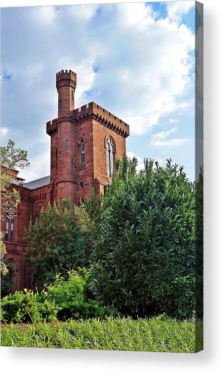 Smithsonian Castle Acrylic Print featuring the photograph The Smithsonian Castle by Jean Goodwin Brooks