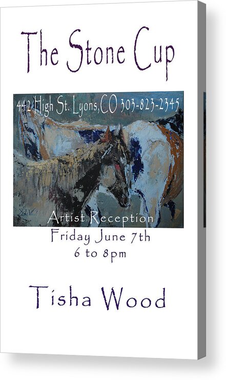 Poster Acrylic Print featuring the digital art The Stone Cup Poster by Tisha Wood