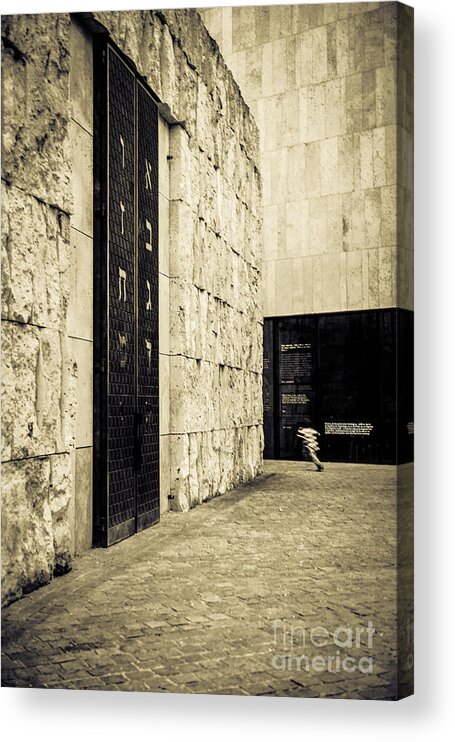 Jew Acrylic Print featuring the photograph The Synagogue by Hannes Cmarits