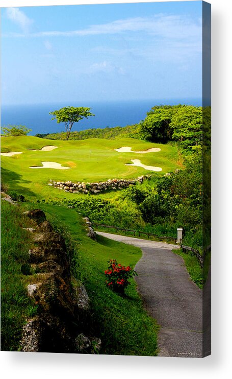 Caribbean Islands Acrylic Print featuring the photograph The White Witch Montego Bay by Tom Prendergast