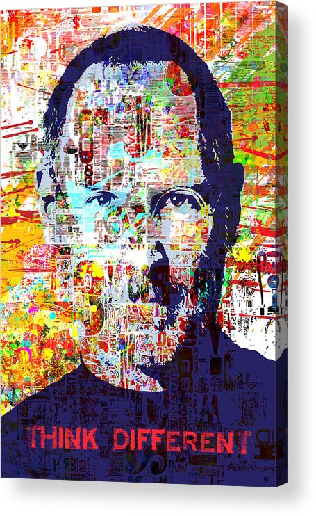 Decorative Acrylic Print featuring the painting Think Different by Gary Grayson