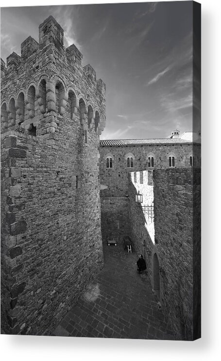 Castello Di Amorosa Acrylic Print featuring the photograph Time Will Reveal by Laurie Search