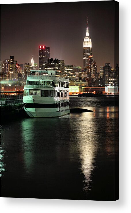 14th St Pier Acrylic Print featuring the photograph To NYC by JC Findley