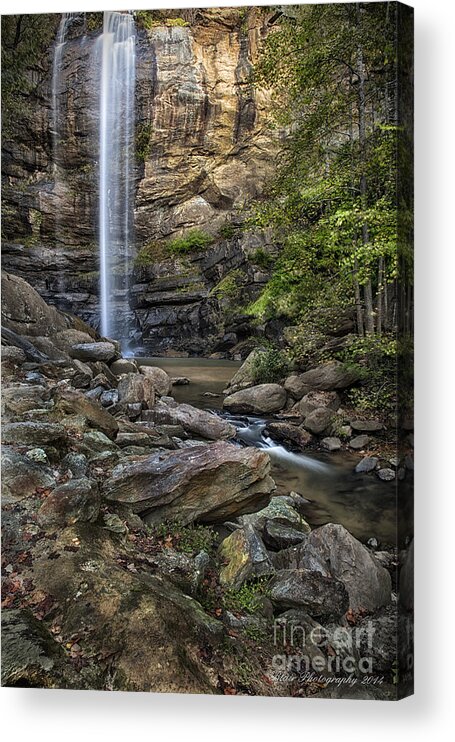 Landscape Acrylic Print featuring the photograph Toccoa Falls by Linda Blair