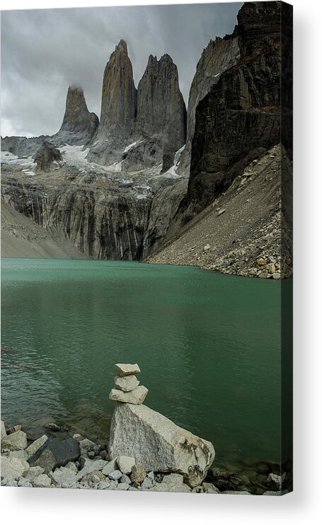 Tranquility Acrylic Print featuring the photograph Torres Del Paine by Manuel Breva Colmeiro