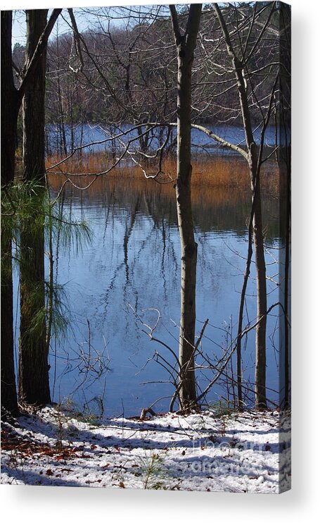 Landscape Acrylic Print featuring the photograph Touch of Snow by Tannis Baldwin