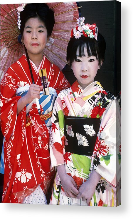Japan Acrylic Print featuring the photograph Traditional Japanese Clothing by Susan McCartney