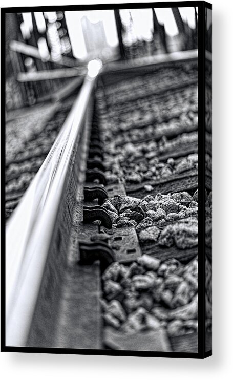 Train Acrylic Print featuring the photograph Train Track by Jonathan Davison